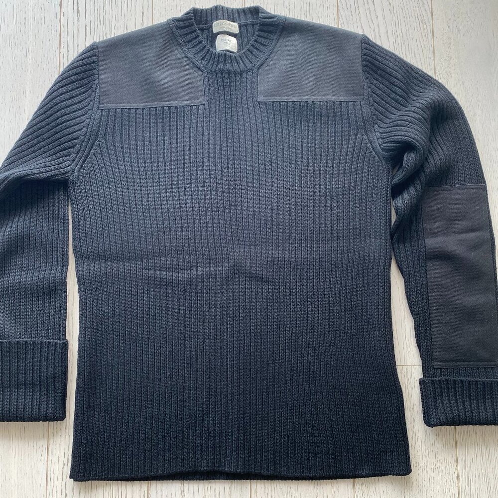 Bottega Veneta - Black Sweater Army work patch